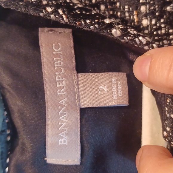 Women's Banana Republic black midi dress sz 2 - Picture 5 of 9